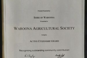 Australia Day Award 2022 Certificate