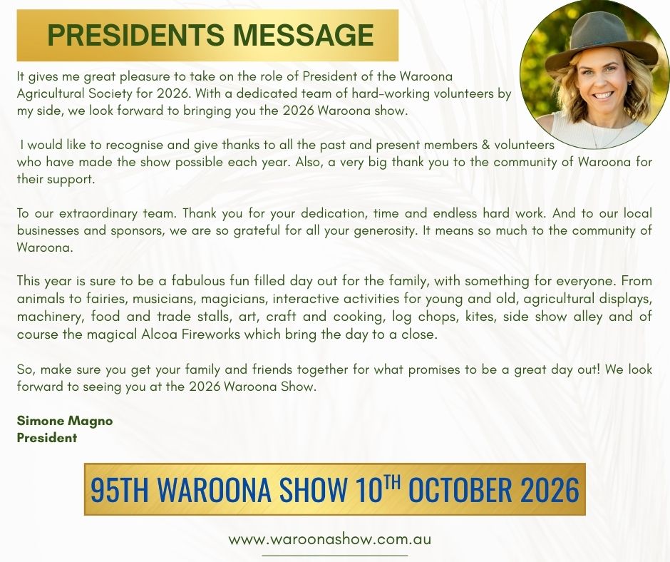 PRESIDENTS MESSAGE 2026