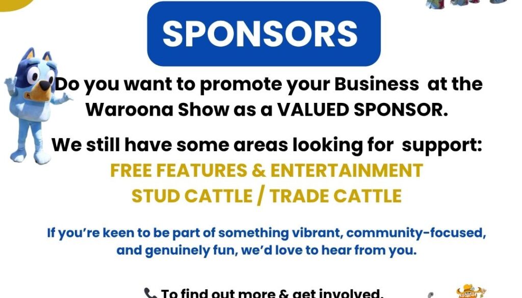 Sponsors wanted