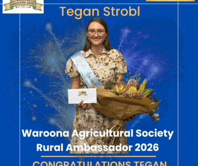 Introducing Tegan Strobl Waroona Agricultural Society Rural Ambassador 2026